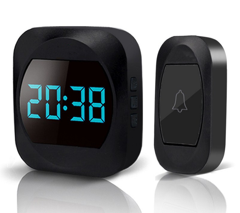 Wireless Audio Home Door Chime Bell 300m Range IP44 Waterproof ABS Material