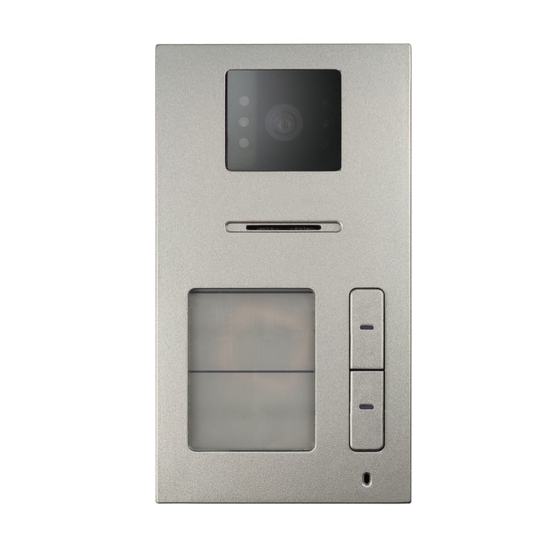 For 2 Apartments 2 Wire Video Doorbell 2MP HD Intercom Camera With Name Plate